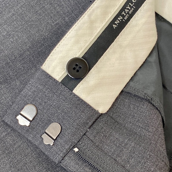 NWT ANN TAYLOR Signature women trousers size 8, grey for great Buisness look. - Picture 4 of 8